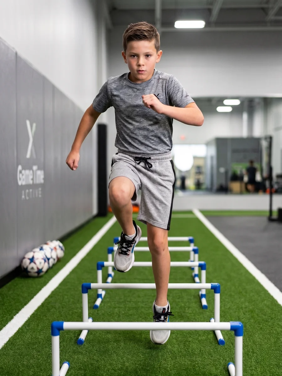 Game Time Boys Woven Short Grey Black