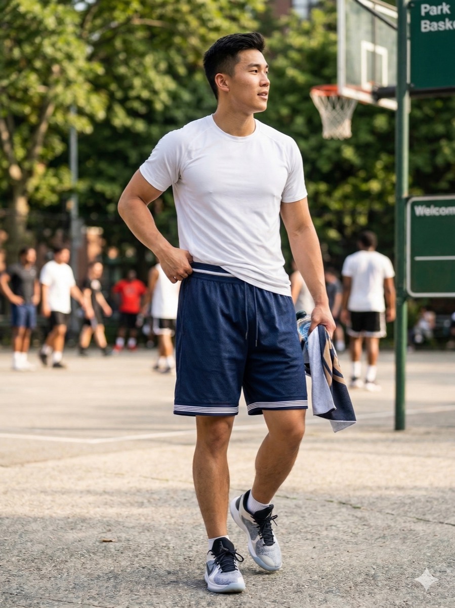 Navy MESH Short