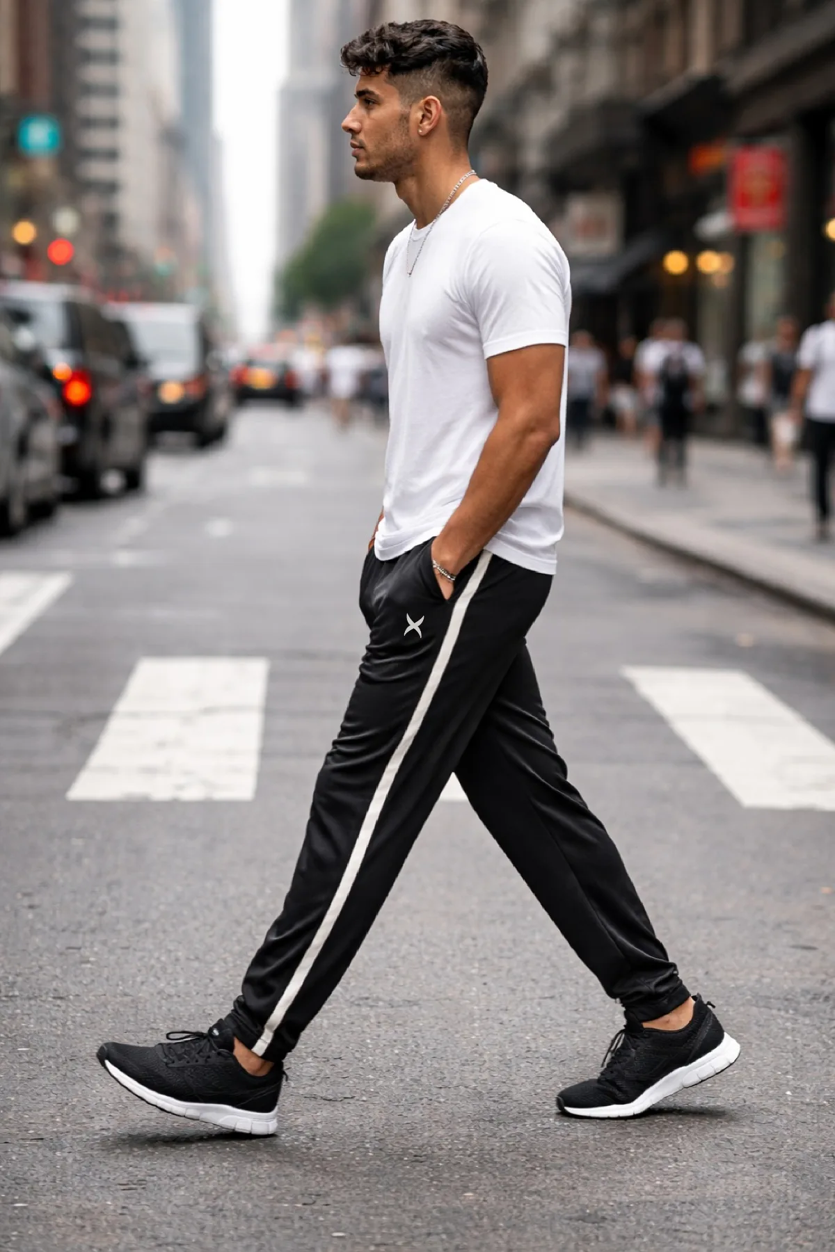 Game Time Mens Tricot Pant Black Crosswalk