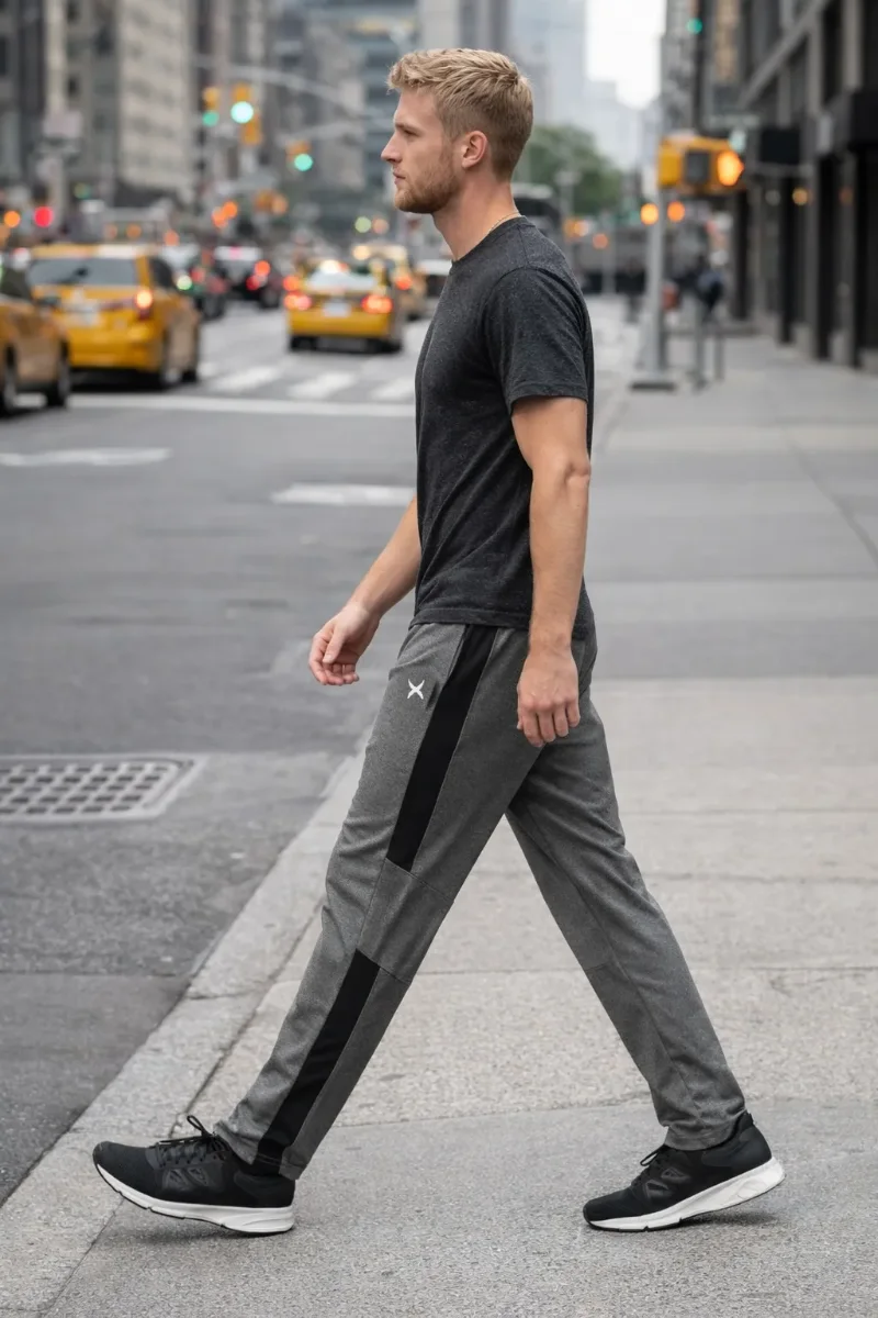 Game Time Mens Tricot Pant Grey Street